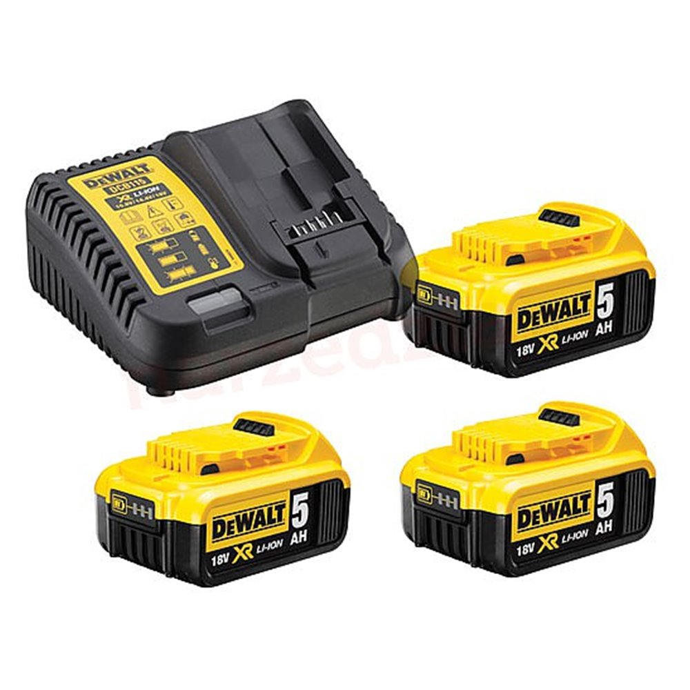 DCB115P3 ładowarka + 3 Akumulatory 5Ah