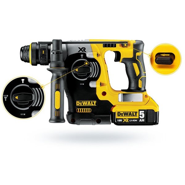 DCH274P2 3-funkcyjna Młotowiertarka sds-plus xr li-ion 18 v