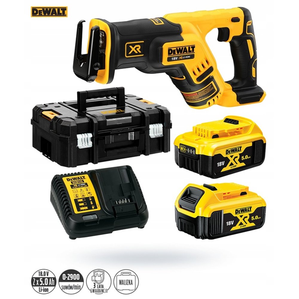 DCS367P2 Kompaktowa pilarka szablowa XR li-ion 18V