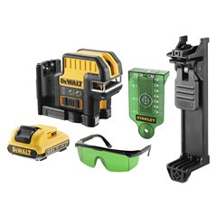DCE0822D1G Laser 2-punktowo-krzyżowy XR Li-Ion 10.8 V - zielony