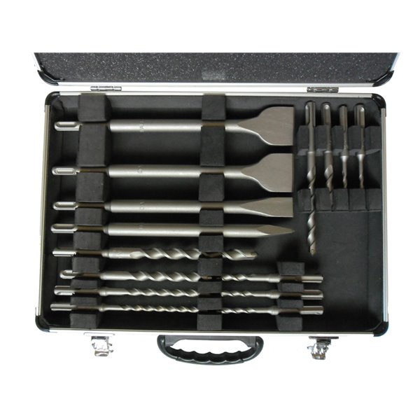 DT9679 zestaw 15-częściowy szpiców i dłut SDS-plus w walizce