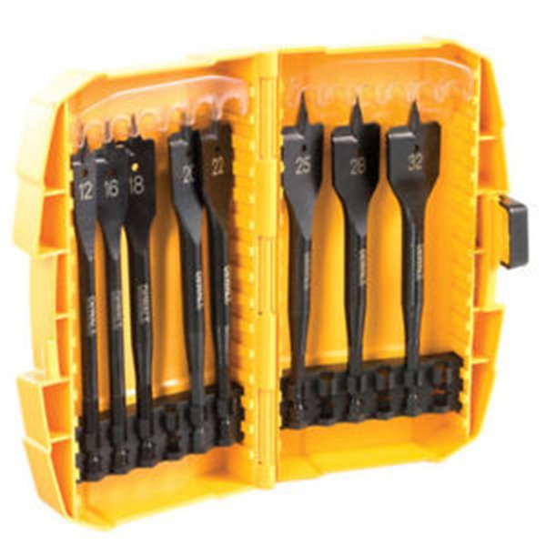 DT7943B 8-elementowy zestaw wierteł do frezowania drewna