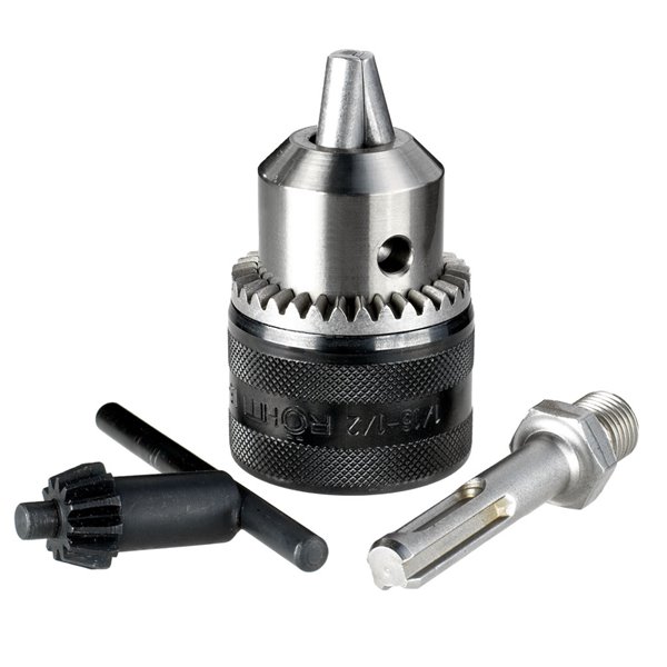 DT7005 pierścień zębaty 1,5-13mm 1/2'' x 20UNF i adapter SDS-Plus z uchwytem bitów