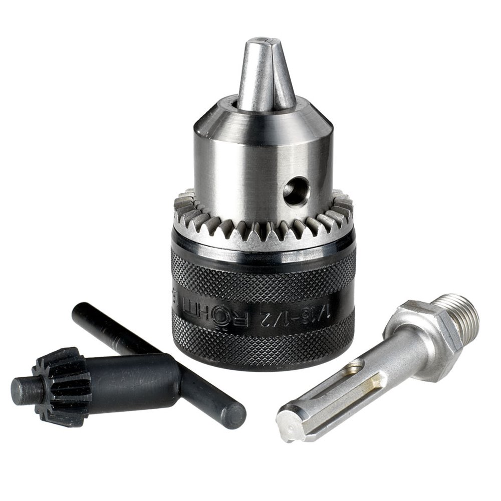DT7005 pierścień zębaty 1,5-13mm 1/2'' x 20UNF i adapter SDS-Plus z uchwytem bitów