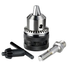 DT7005 pierścień zębaty 1,5-13mm 1/2'' x 20UNF i adapter SDS-Plus z uchwytem bitów