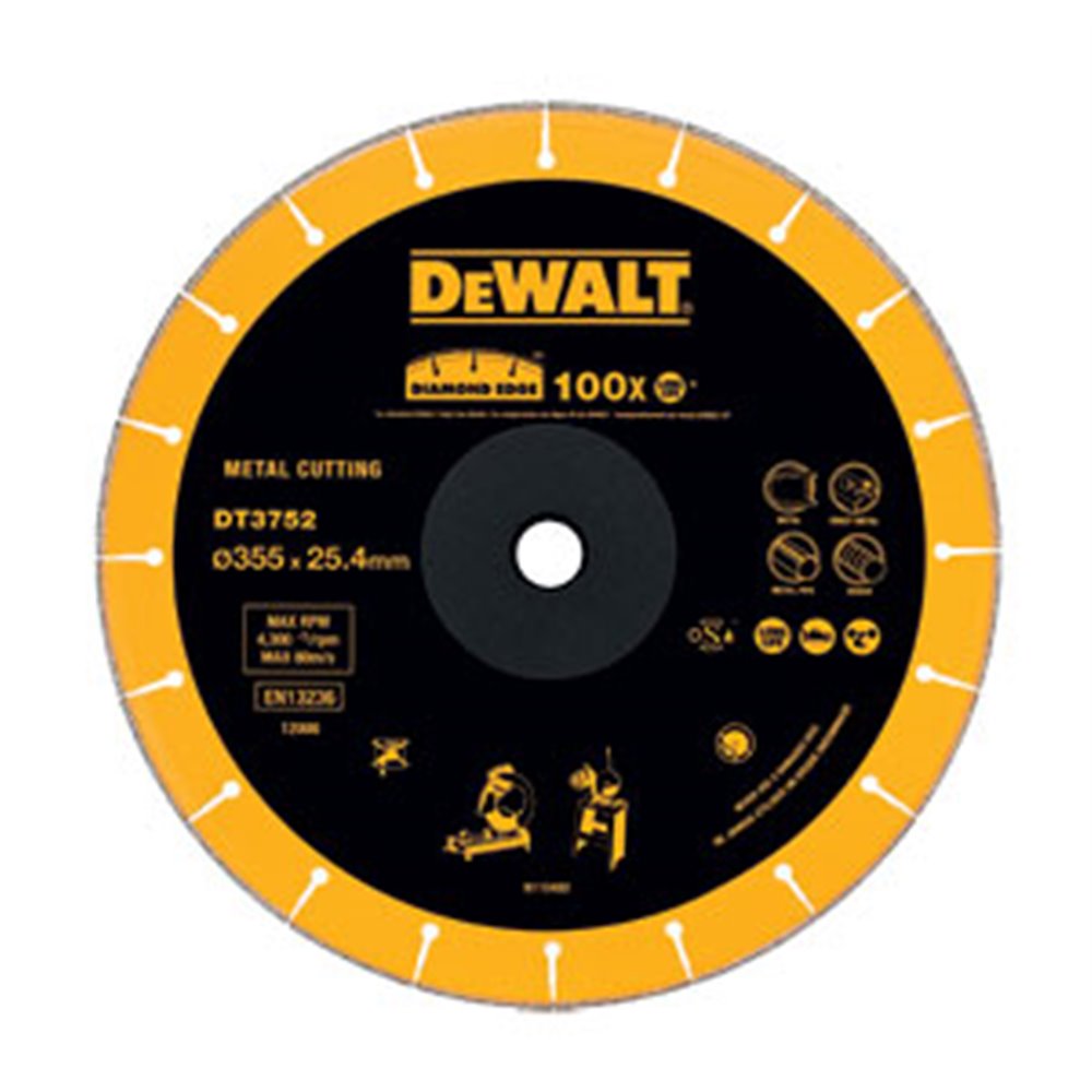 DT3752 tarcza EDGE do metalu 355mm