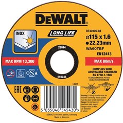DT43905 Tarcza 115x1.6mm Thin Long Life Cut do cięcia stali nierdzewnej