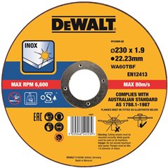 DT43909 Tarcza 230x1.9mm Thin Cut do cięcia stali nierdzewnej