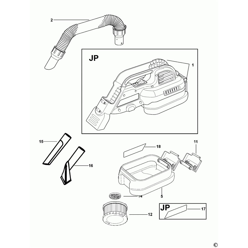 DC5151H Filtr do odkurzacza DCV517N Część 12
