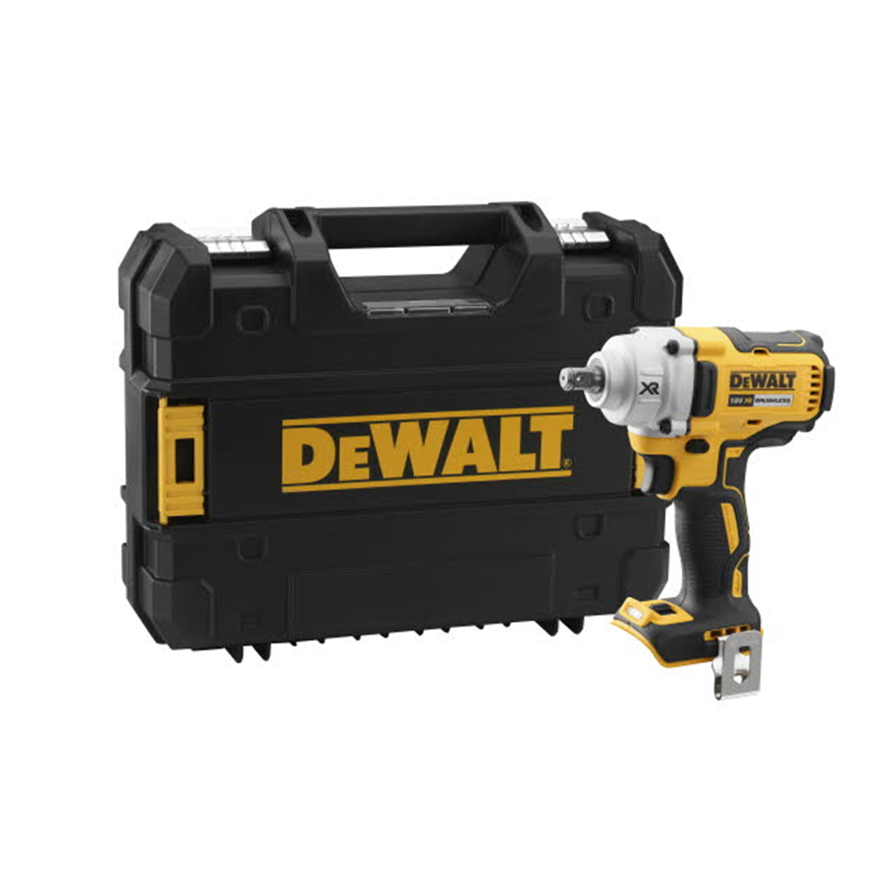 DCF894HNT  Kompaktowy akumulatorowy klucz udarowy z systemem inteligentnego doboru momentu obrotowego z kufrem