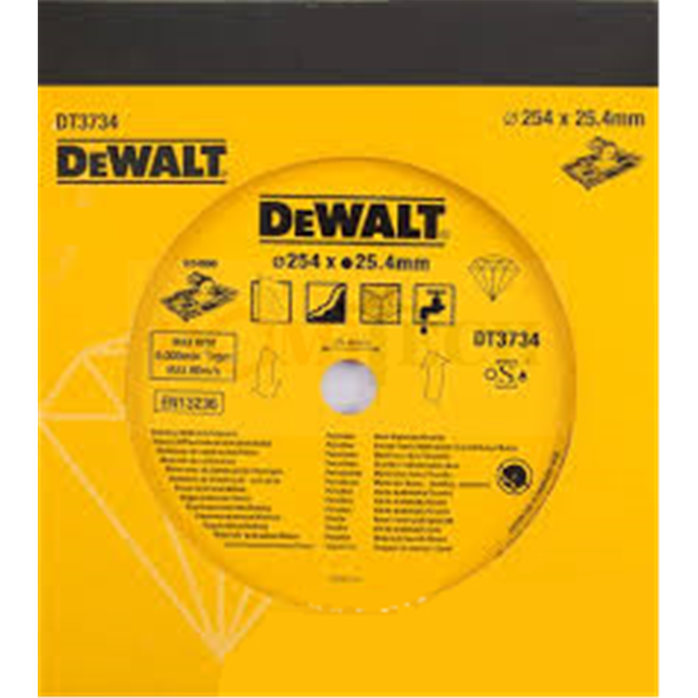 DT3734 tarcza diamentowa  250mm, do porcelany i kamienia