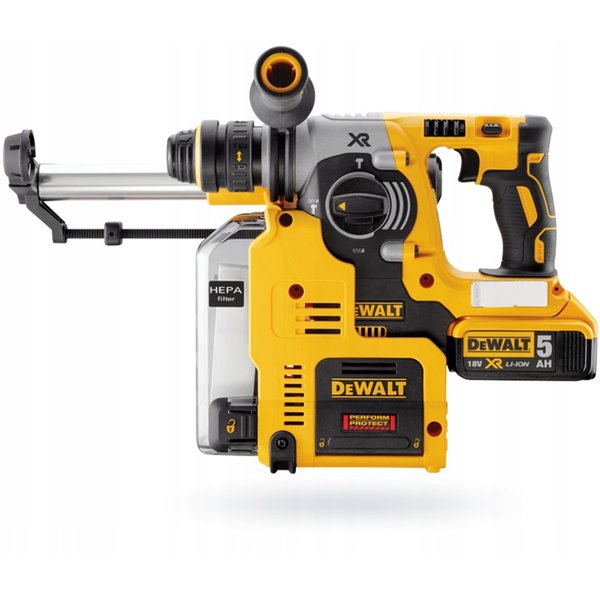 DCH275P2 Akumulatorowa Młotowiertarka wielofunkcyjna 18V SDS-Plus (24mm) z systemem odsysania pyłu