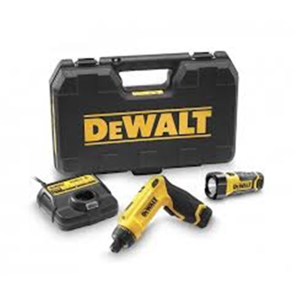 DCF680G2F Wkrętarka żyroskopowa 7,2V + 2 aku + latarka 