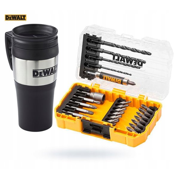 DEWALT DT70707 + KUBEK Zestaw bitów wierteł 25 szt