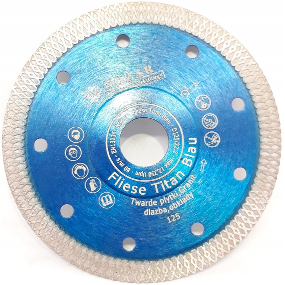 Tarcza diamentowa NOZAR Fliese Titan Blau 230mm