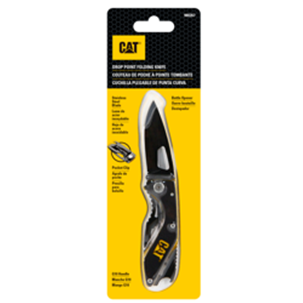 NÓŻ SKŁADANY Z OTWIERACZEM DO BUTELEK CAT 