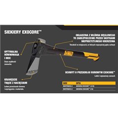 DWHT56032-0 Siekiera 1,5kg Excocore