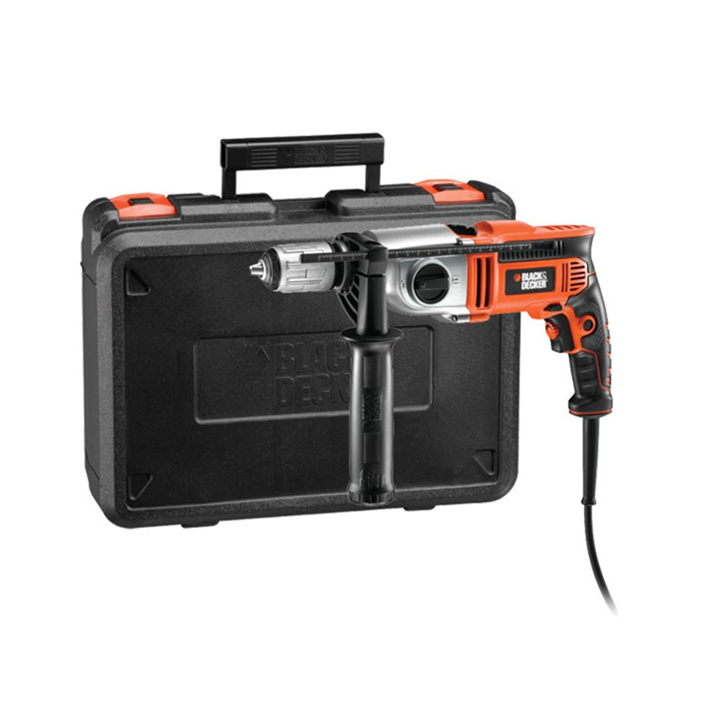 KR7532K  Wiertarka udarowa 750 W, 13 mm, 2 biegi, kuferek