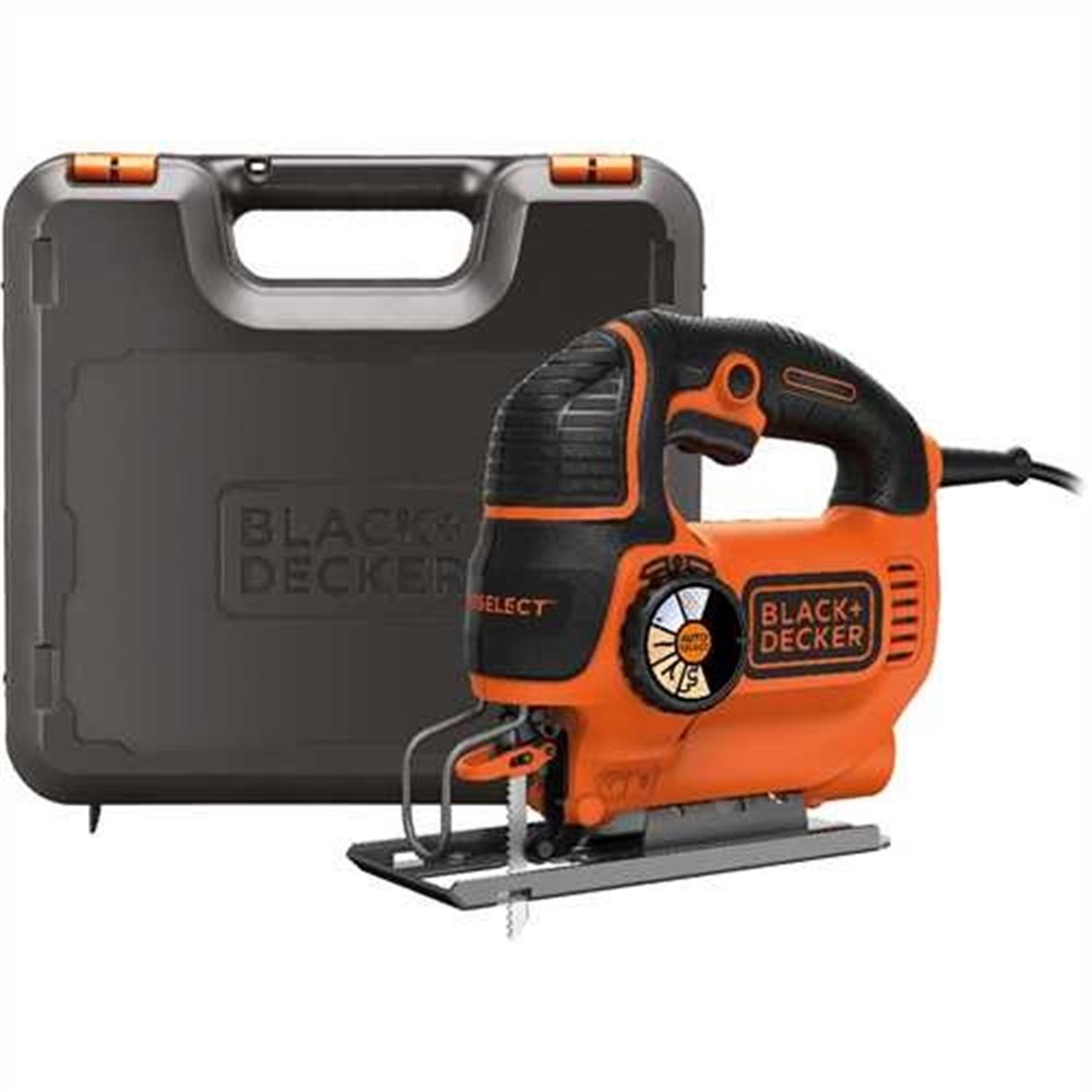 KS801SEK  Wyrzynarka Autoselect 550W, z ruchem wahadłowym, w walizce