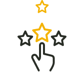 obrazek gwiazd nad ręką